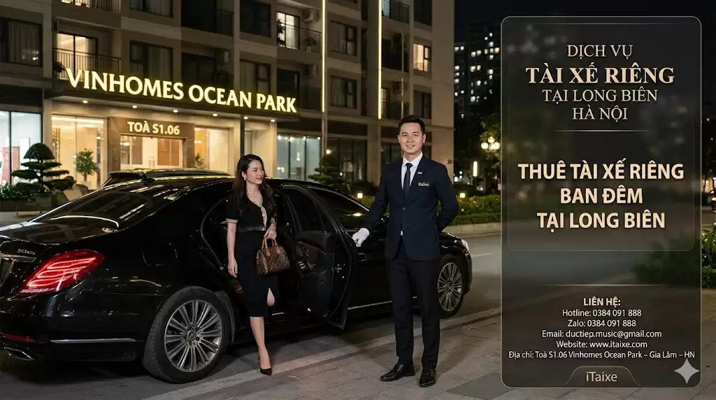 Dịch vụ tài xế riêng tại Long Biên Hà Nội