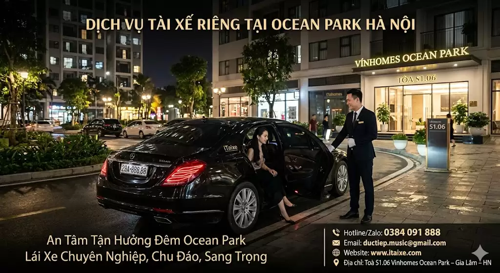 Dịch vụ tài xế riêng tại Ocean Park Hà Nội