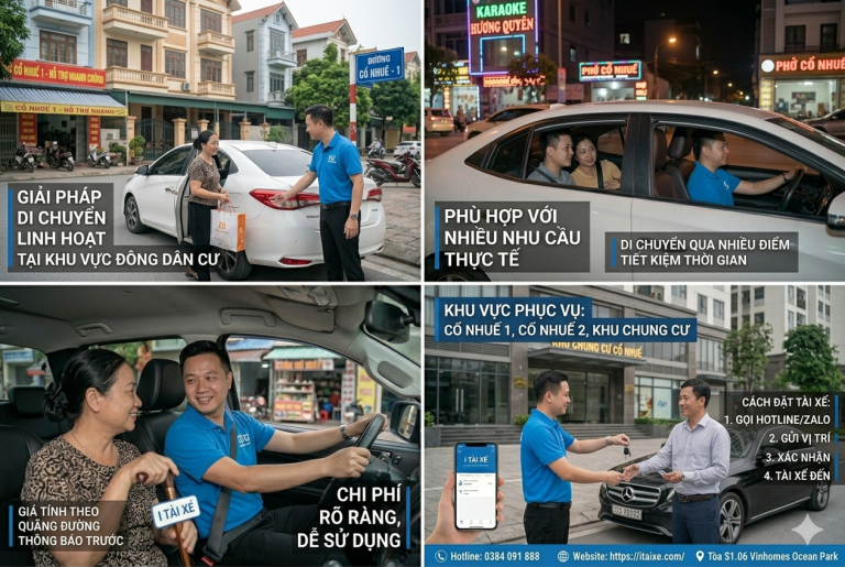 Thuê Tài Lái Hộ Tại Cổ Nhuế