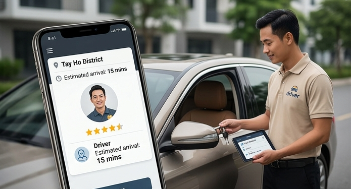 thuê tài xế theo giờ tây hồ