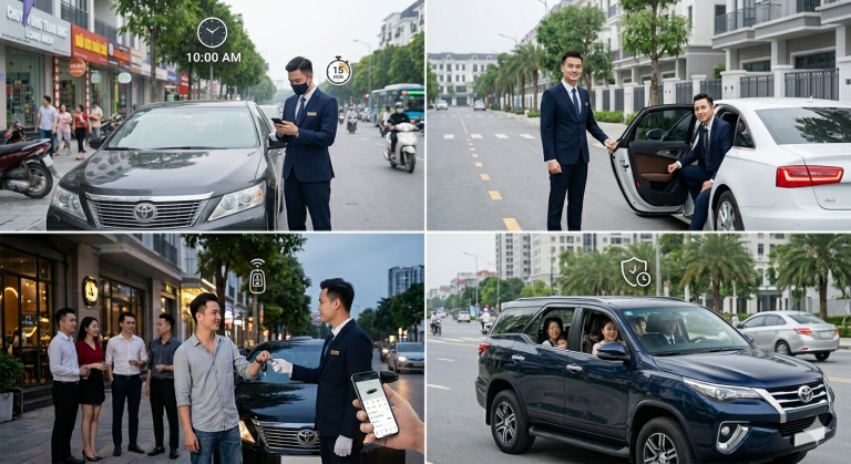 thuê tài xế theo giờ long biên