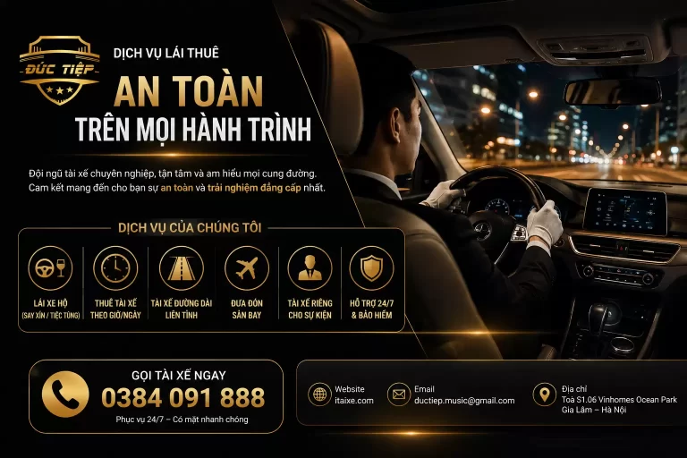 Thuê Tài Xế Dịp Cuối Năm Chủ Động Và Thuận Tiện Cho Mọi Lịch Trình