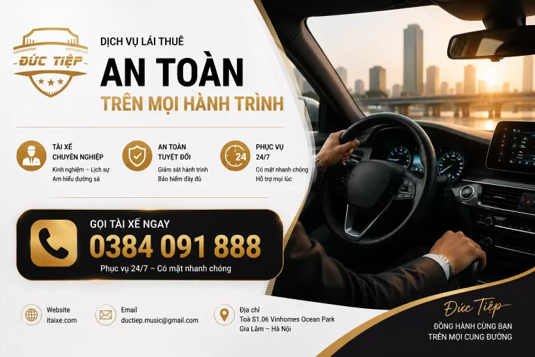 Thuê Xe Có Lái Đưa Đón Khách Hàng Chuyên Nghiệp Và Linh Hoạt