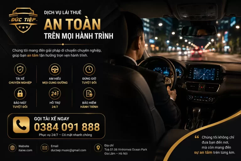 Thuê Tài Xế Doanh Nghiệp Chuyên Nghiệp Cho Nhu Cầu Công Việc