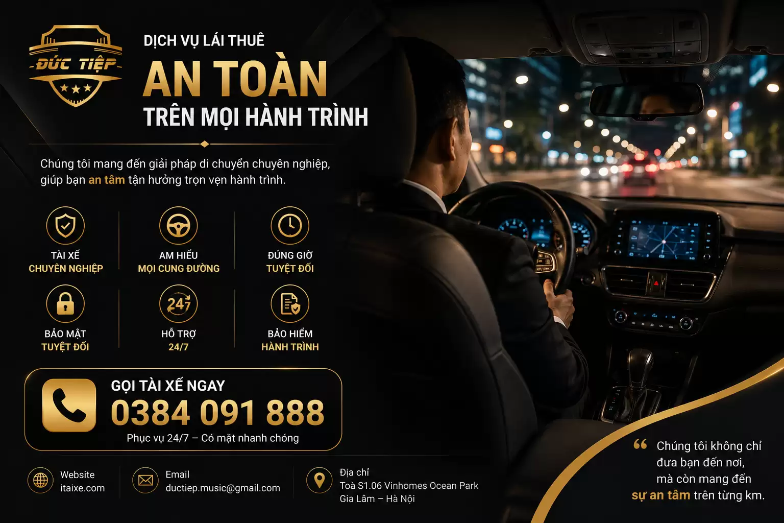 Thuê Tài Xế Doanh Nghiệp Chuyên Nghiệp Cho Nhu Cầu Công Việc