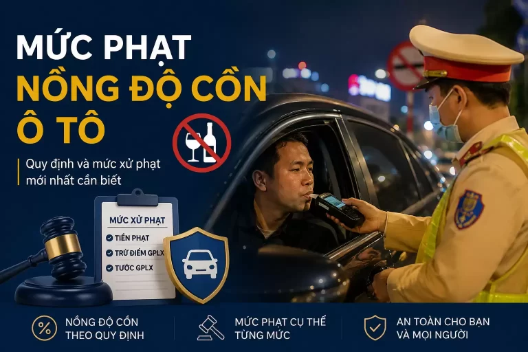 Mức phạt nồng độ cồn ô tô mới nhất