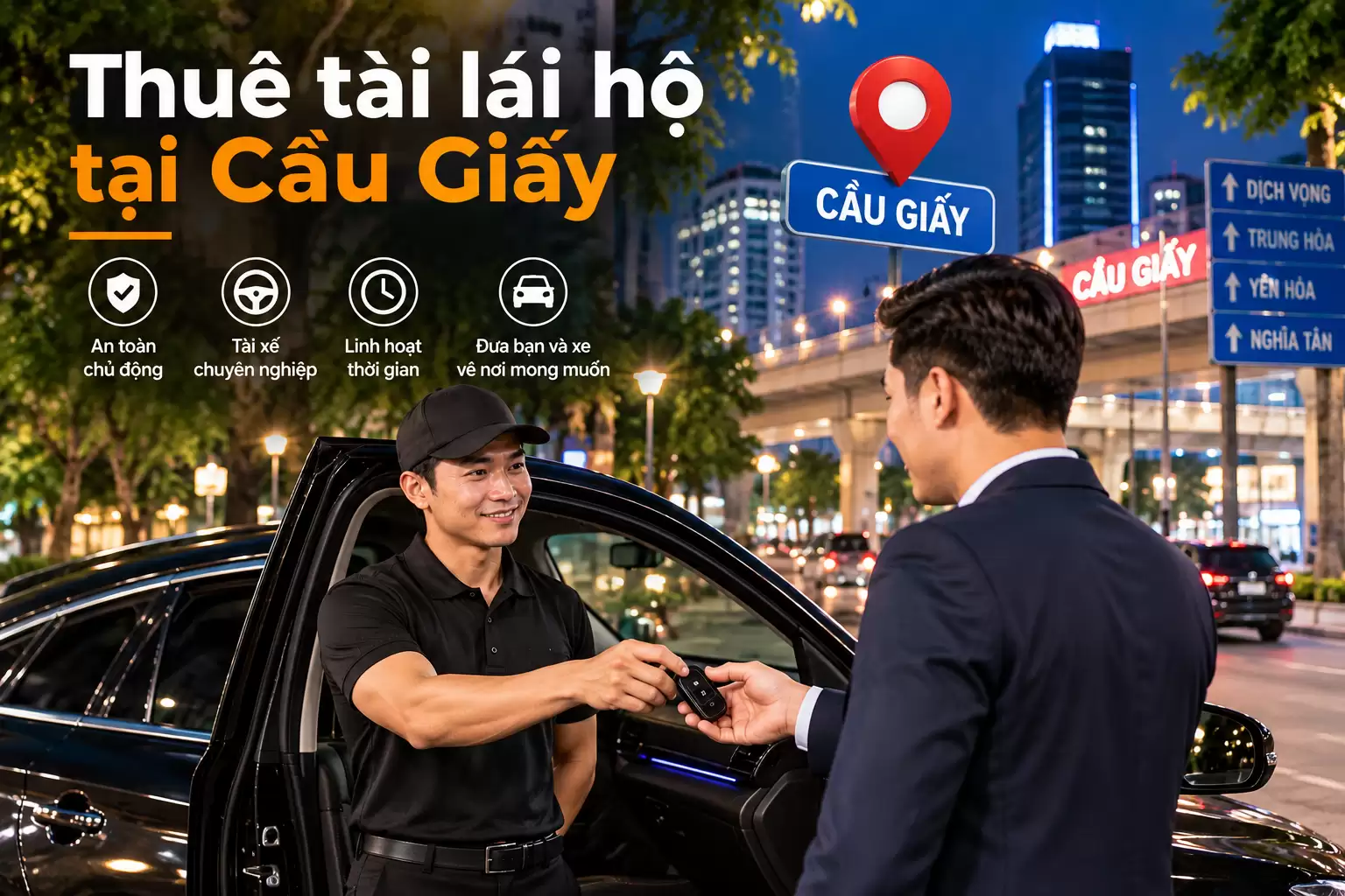 Thuê Tài Lái Hộ Cầu Giấy – Tài Xế Đến Lái Xe Của Bạn | iTaixe