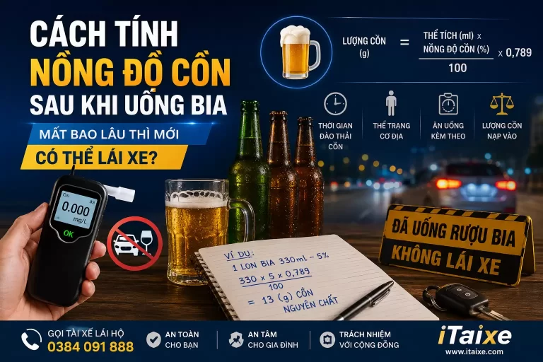 Cách Tính Nồng Độ Cồn Sau Khi Uống Bia & Thời Gian Đào Thải | iTaixe 21 Cách Tính Nồng Độ Cồn Sau Khi Uống Bia