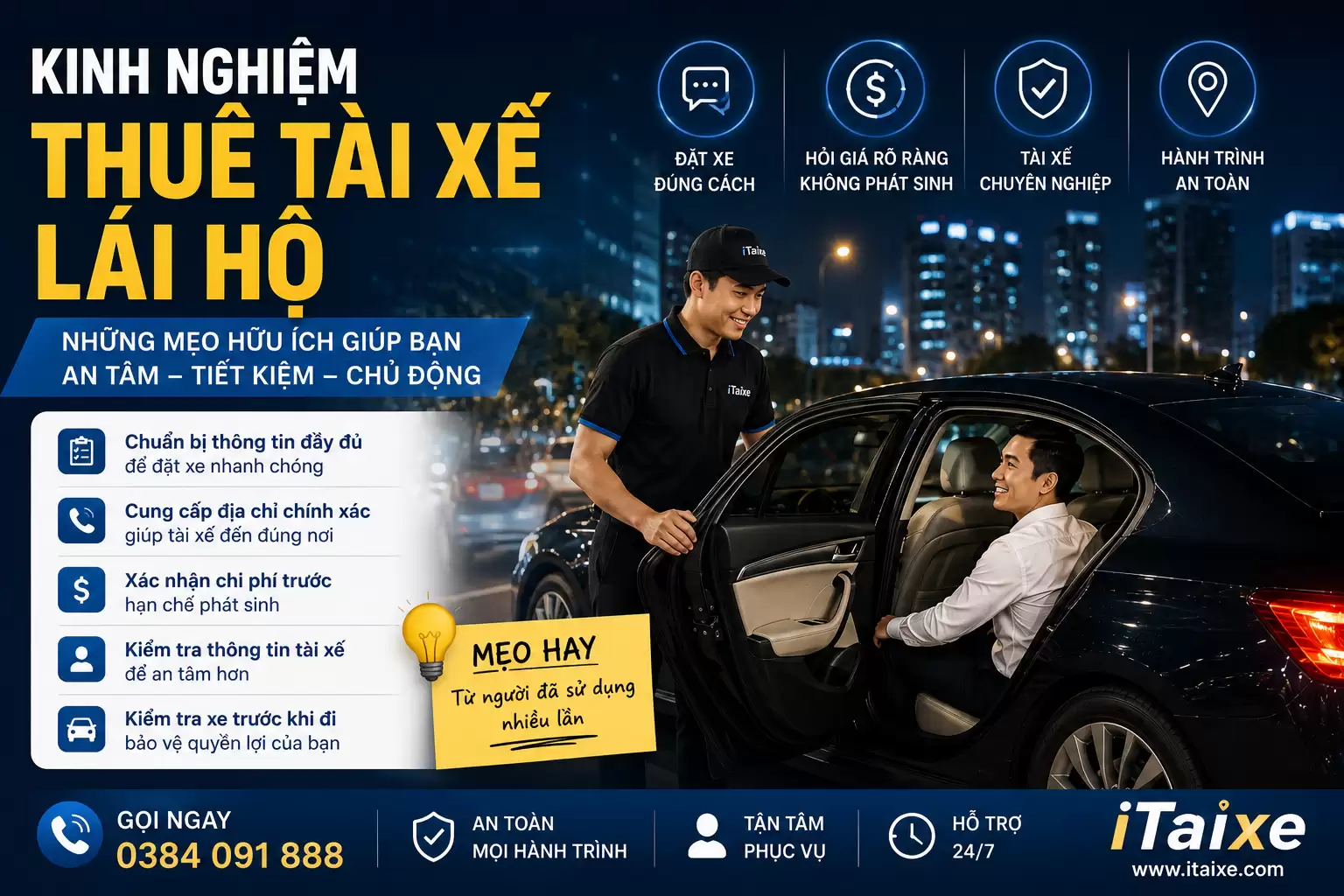 Kinh Nghiệm Thuê Tài Xế Lái Hộ Thực Tế: Tránh Lỗi, Tránh Phí Phạt